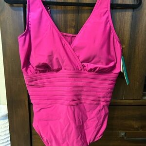 Women's One Piece Swimsuit - Pink 16